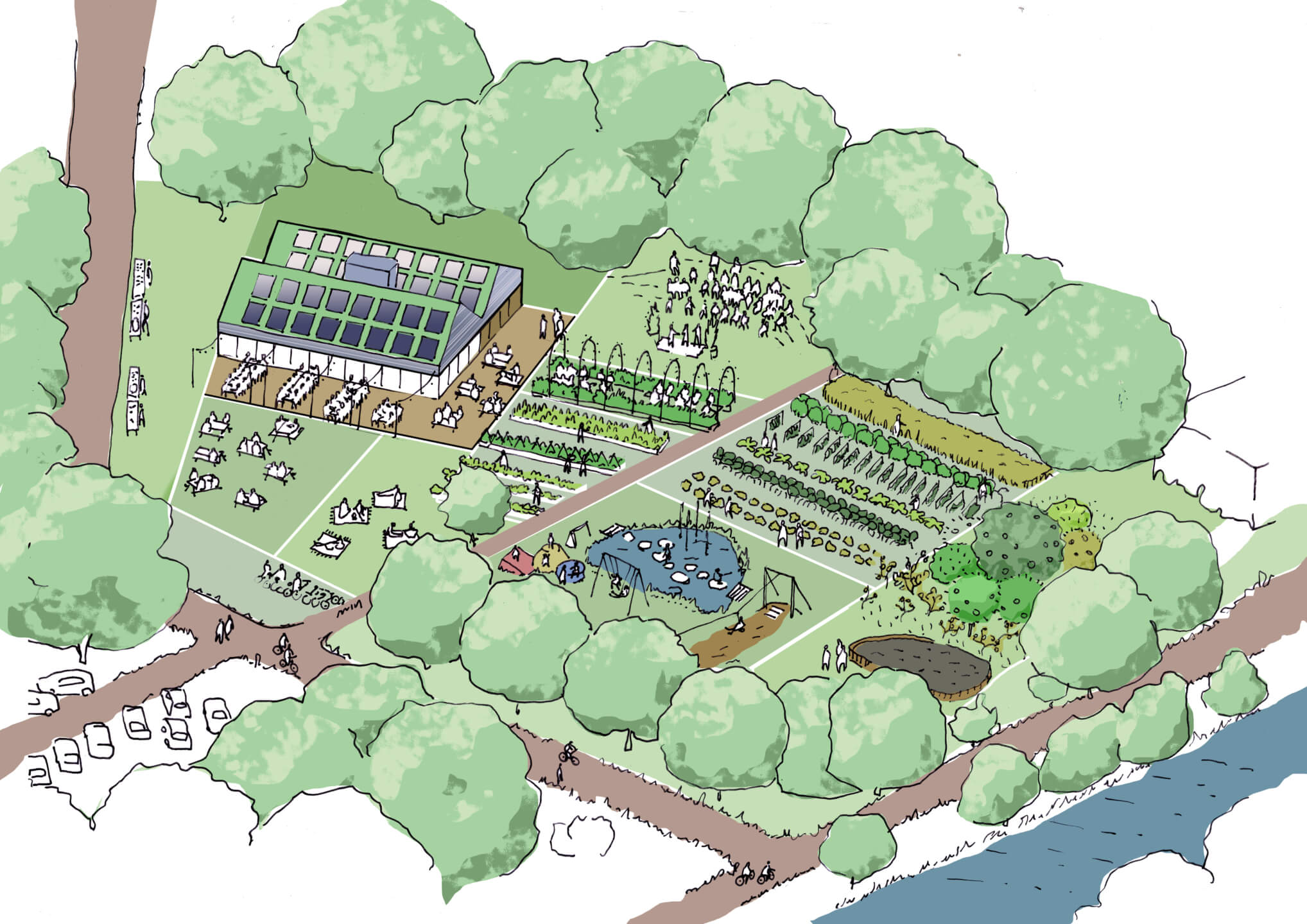 Homestead Tuinen van West pizzeria apto architects circulair gebouwd restaurant