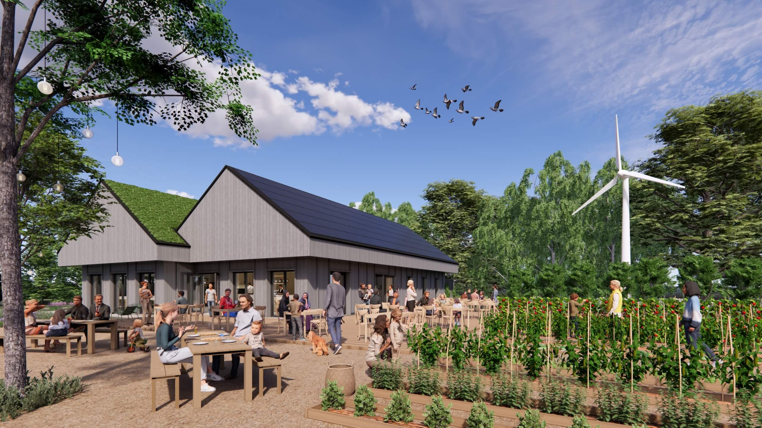 Homestead Tuinen van West pizzeria apto architects circulair gebouwd restaurant