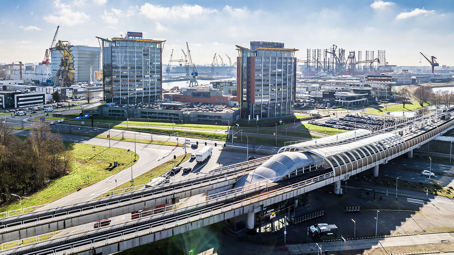 S-Dock herpositionering kantoorgebouw Karel Doormanweg Schiedam - apto architects