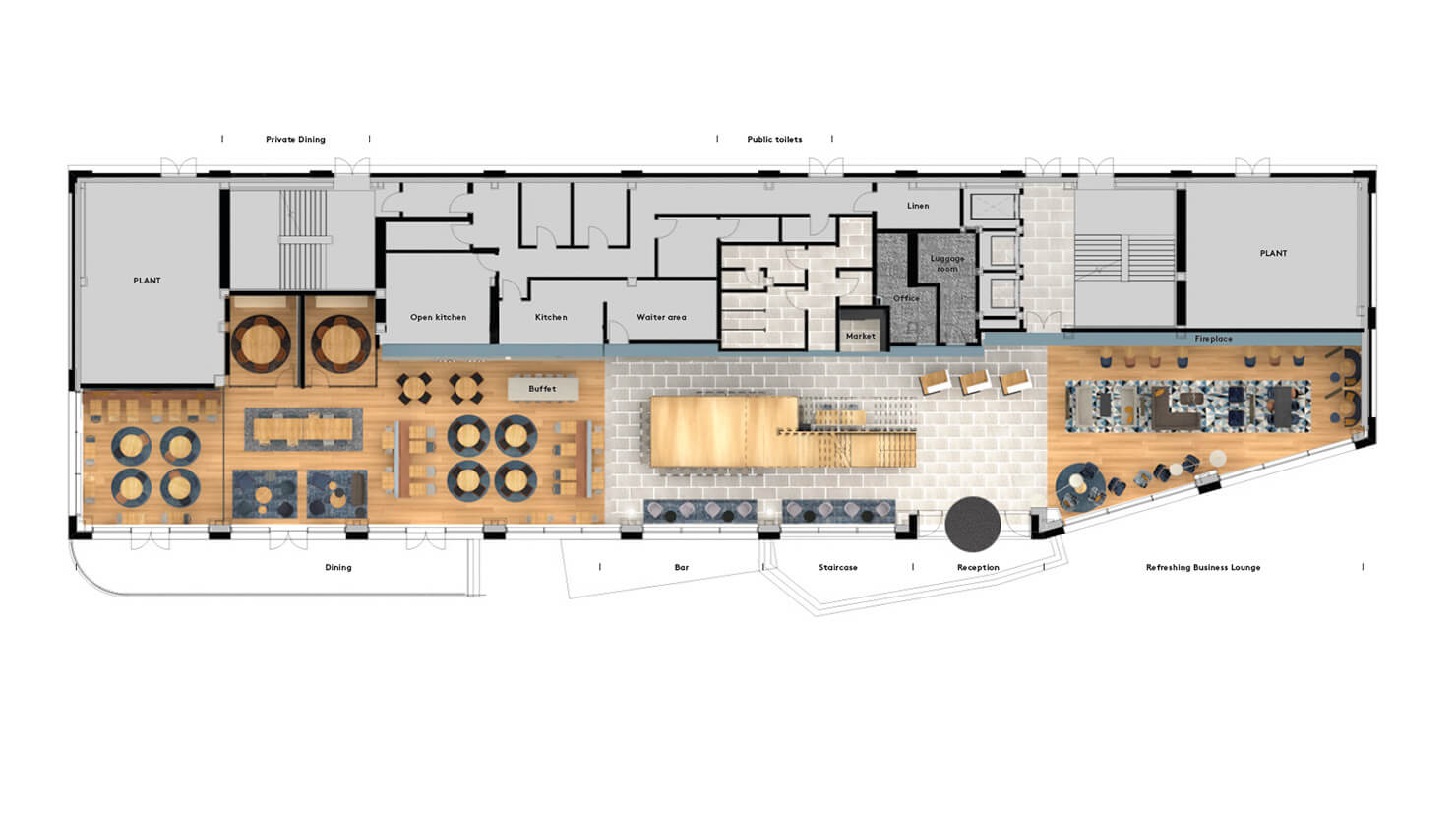 Courtyard Glasgow-ground floor plan- Apto architects